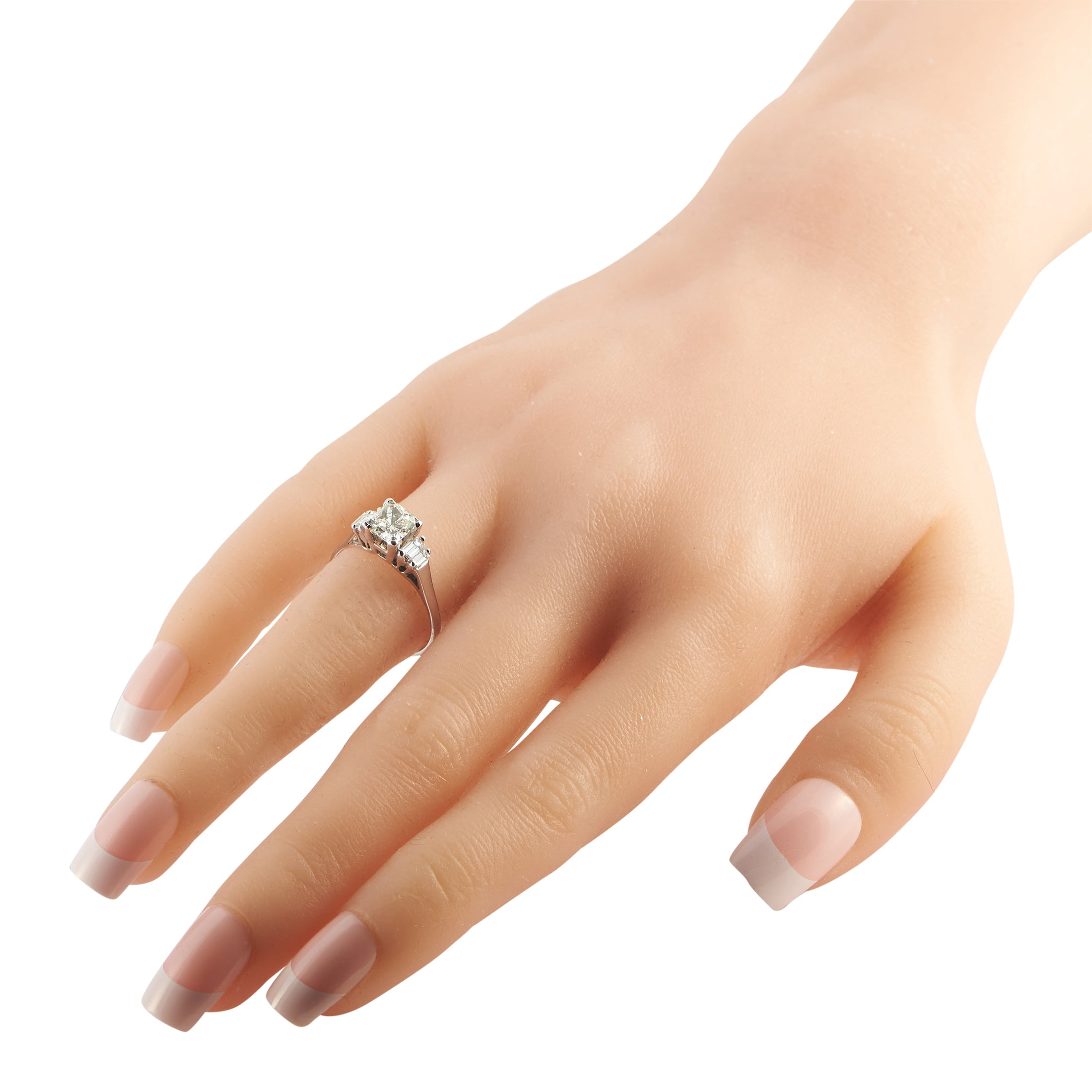 14K White Gold 1.52ct Diamond Ring