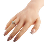 14K White Gold 2.31ct Diamond Heart Ring