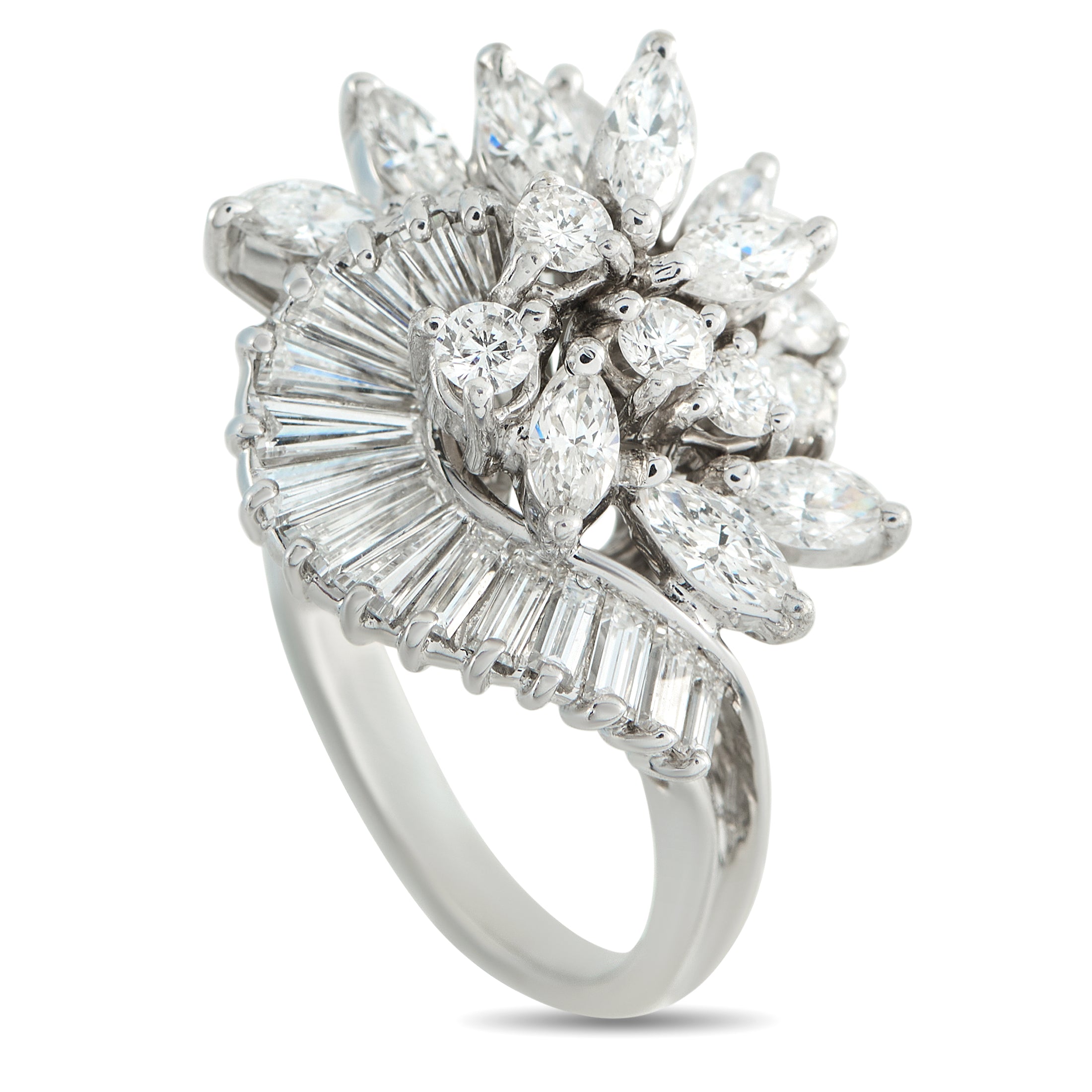 14K White Gold 2.5ct Diamond Ring