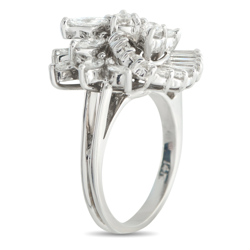 14K White Gold 2.5ct Diamond Ring