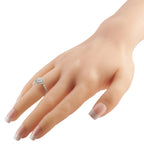 14K White Gold 1.53ct Diamond Halo Ring