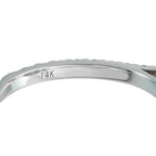 14K White Gold 1.53ct Diamond Halo Ring