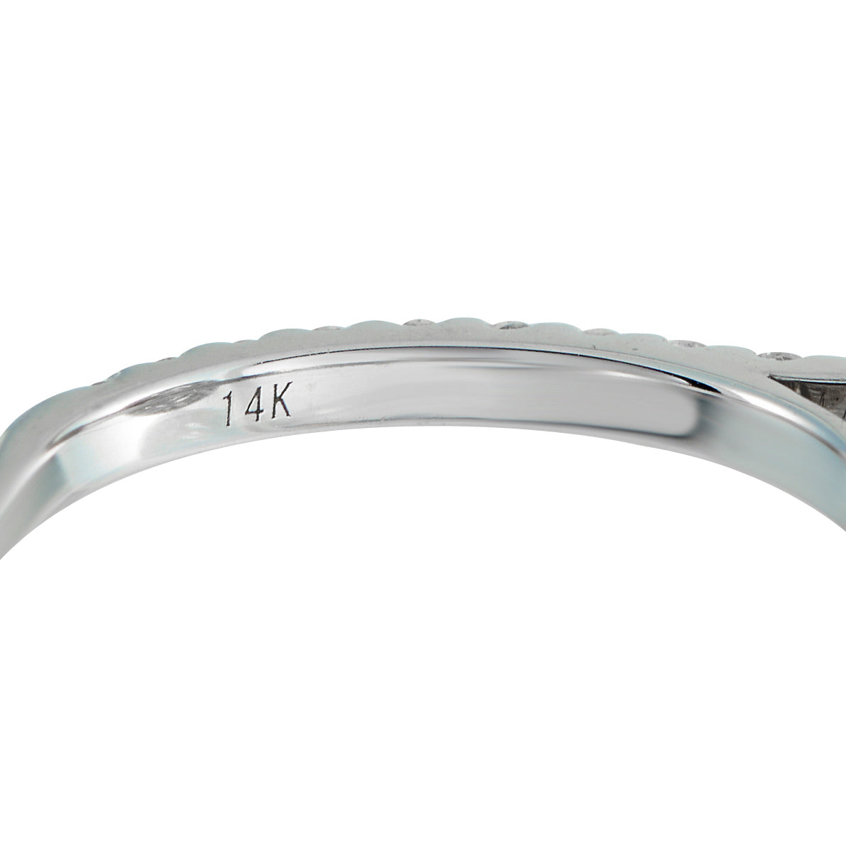 14K White Gold 1.53ct Diamond Halo Ring