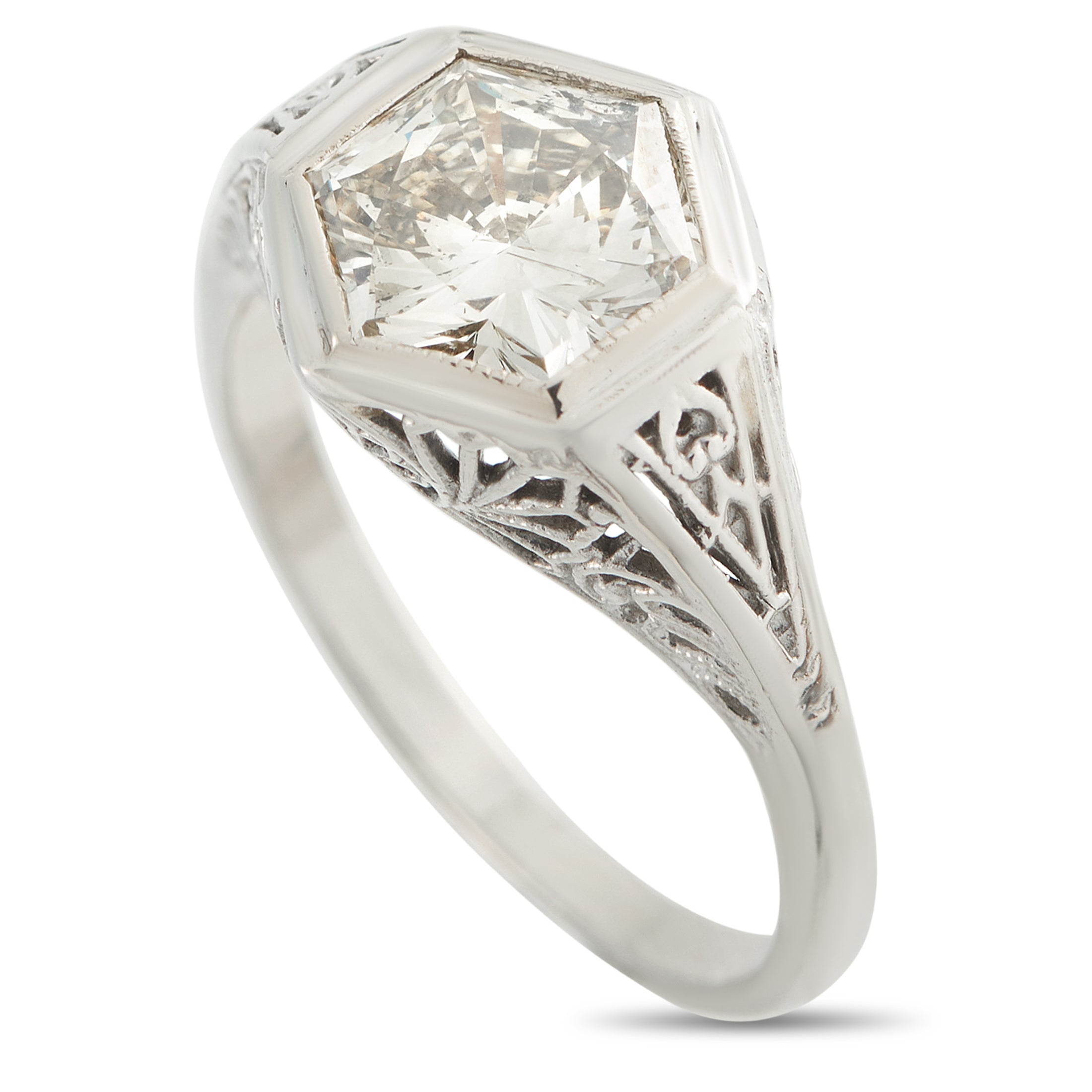 14K White Gold 1.80ct Diamond Ring