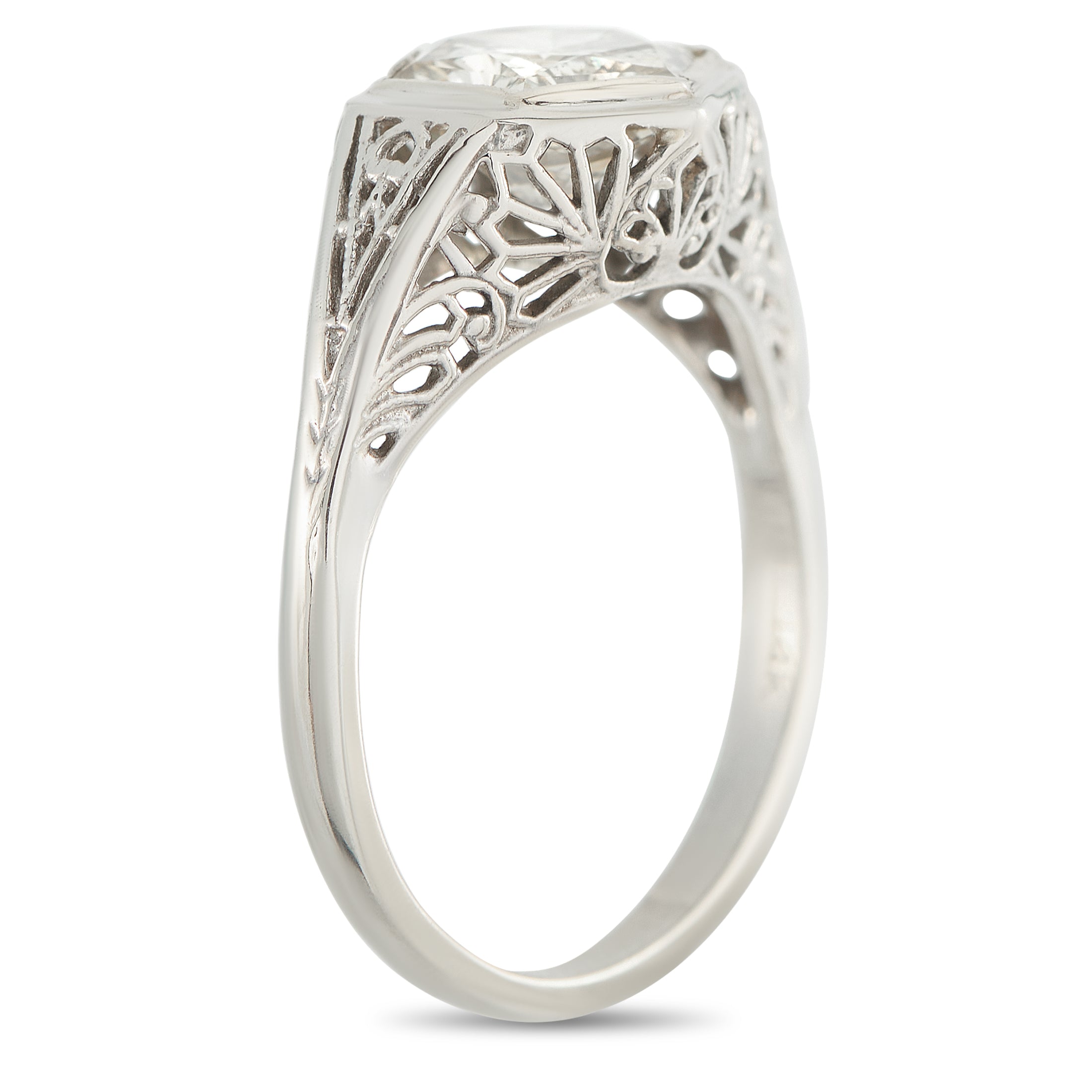 14K White Gold 1.80ct Diamond Ring