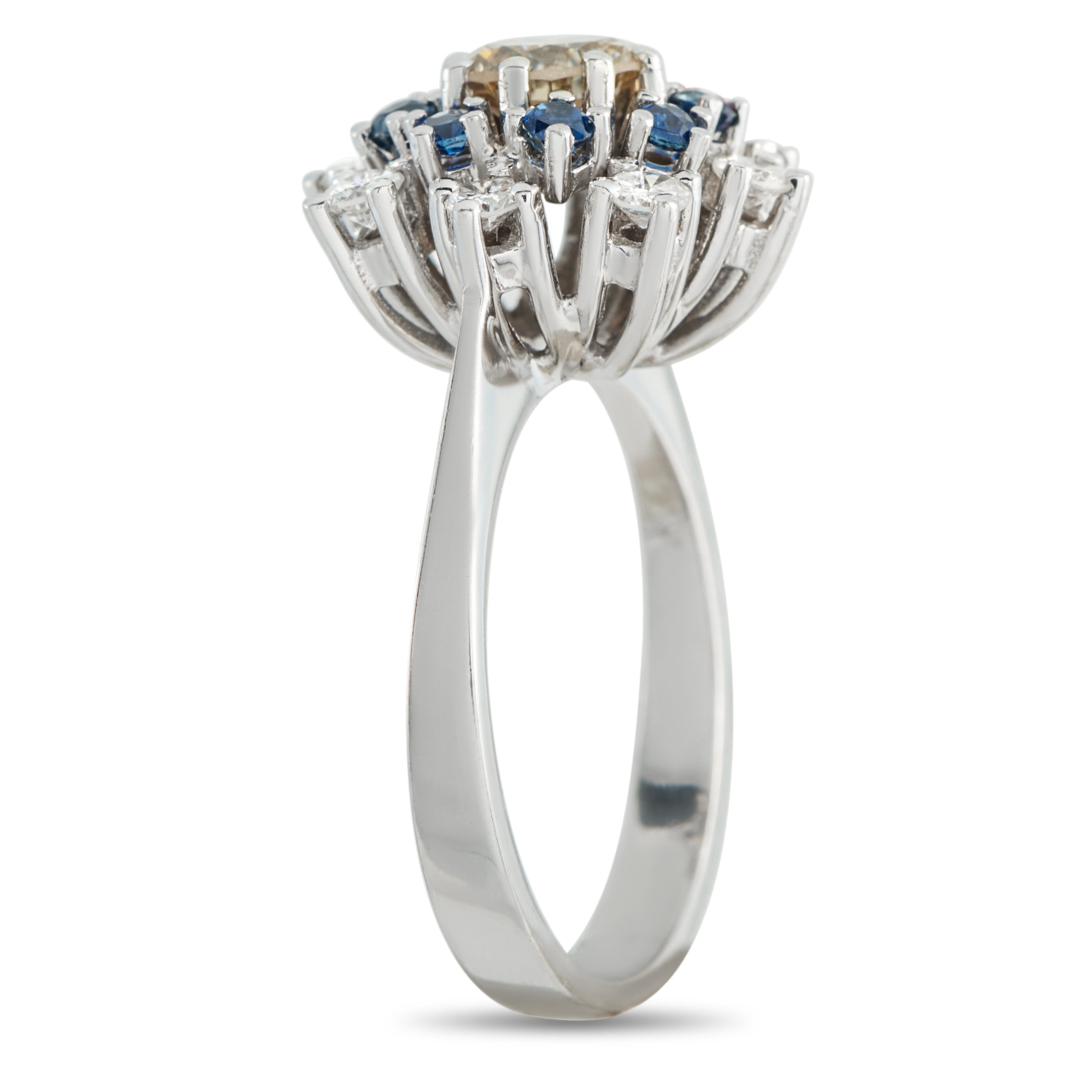 14K White Gold 0.71ct Diamond Ring