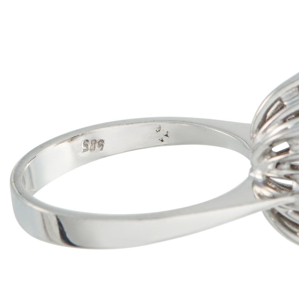 14K White Gold 0.71ct Diamond Ring