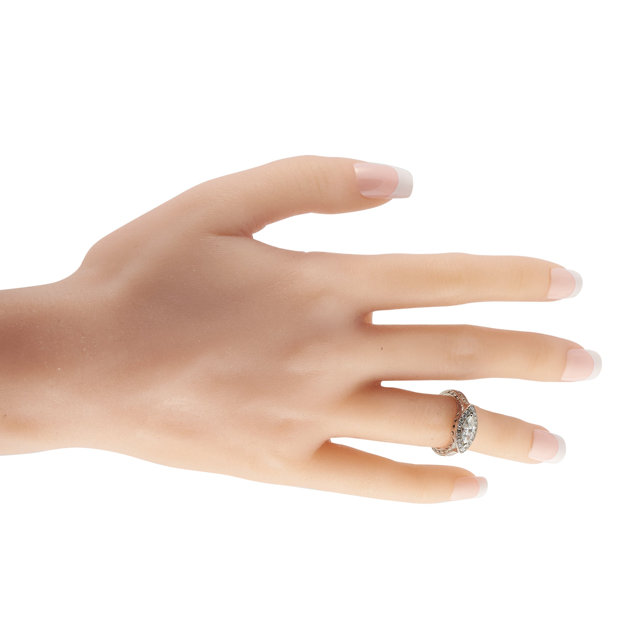 14K White Gold 1.05ct Diamond Ring