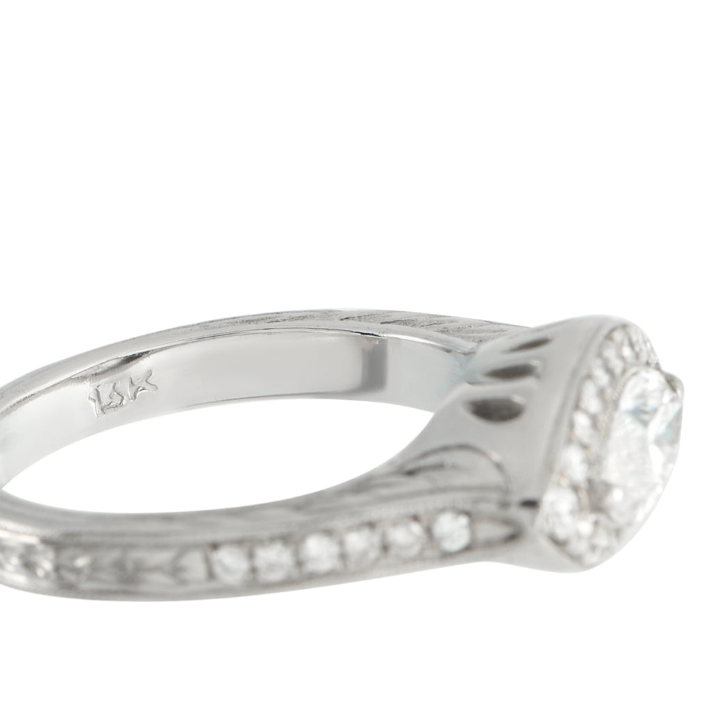 14K White Gold 1.05ct Diamond Ring