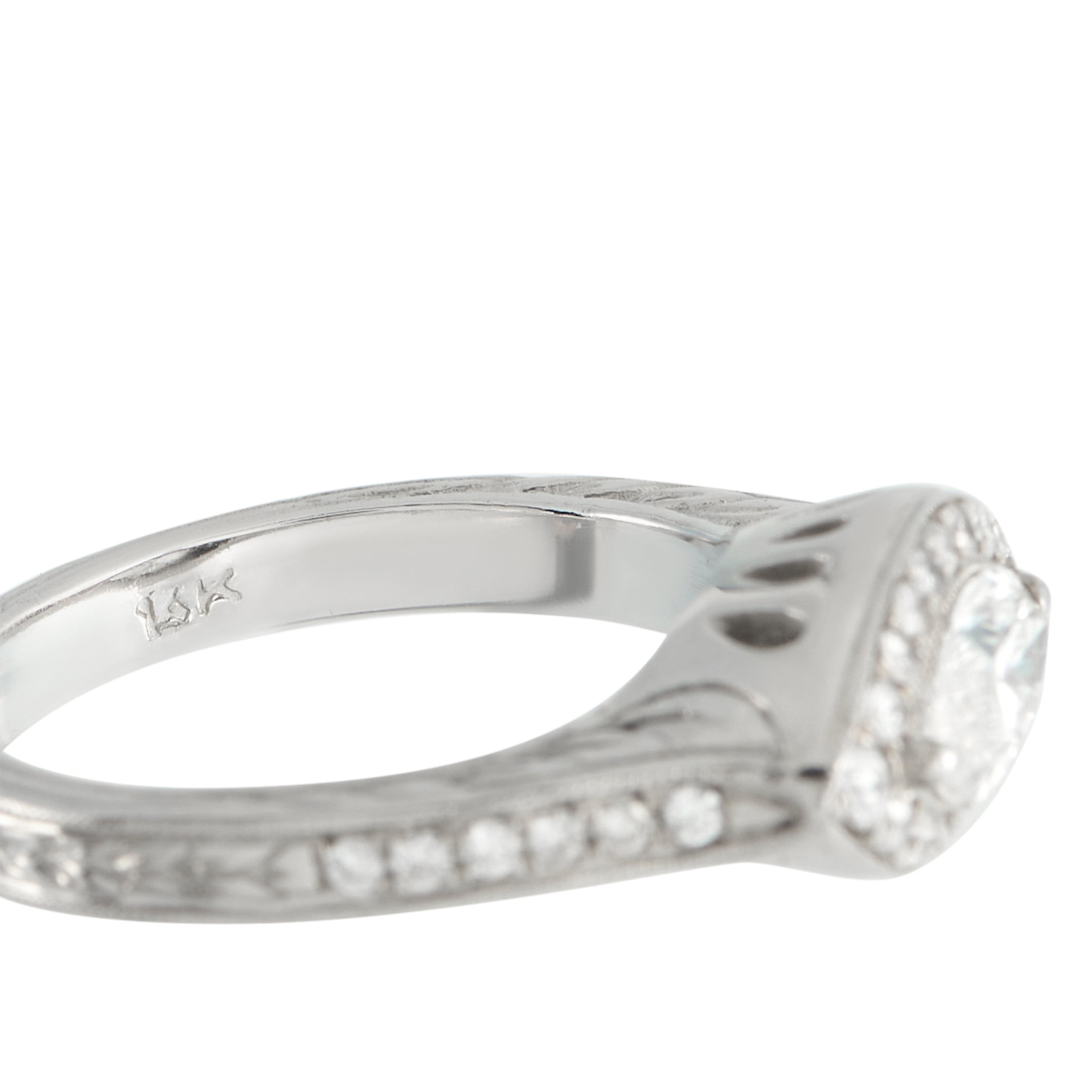 14K White Gold 1.05ct Diamond Ring