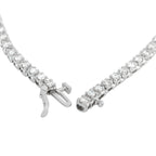 Exclusive 14K White Gold 7.20ct Diamond Tennis Necklace