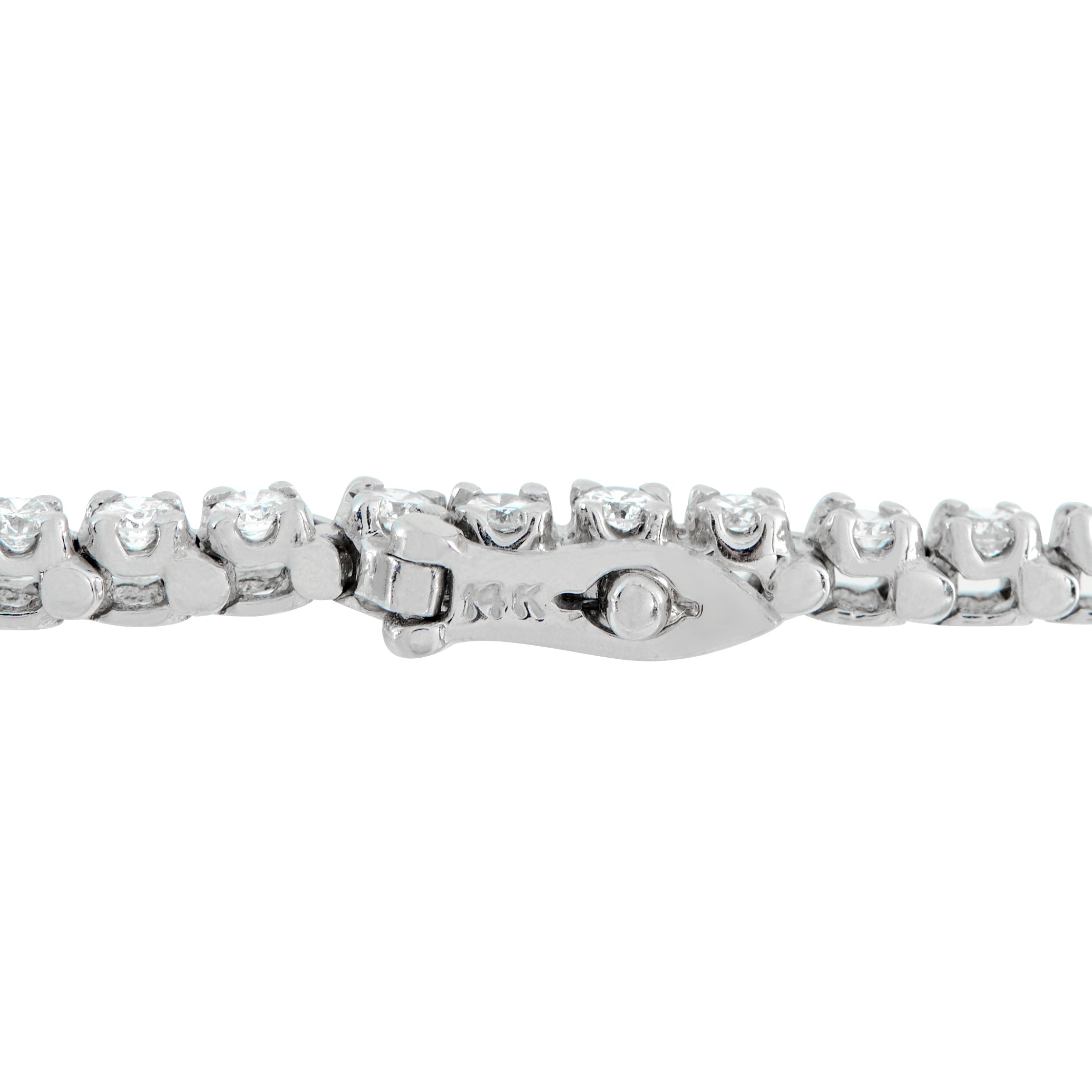 Exclusive 14K White Gold 7.20ct Diamond Tennis Necklace