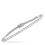 14K White Gold 6.50ct Lab-Grown Diamond Tennis Bracelet