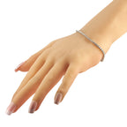 14K White Gold 6.50ct Lab-Grown Diamond Tennis Bracelet