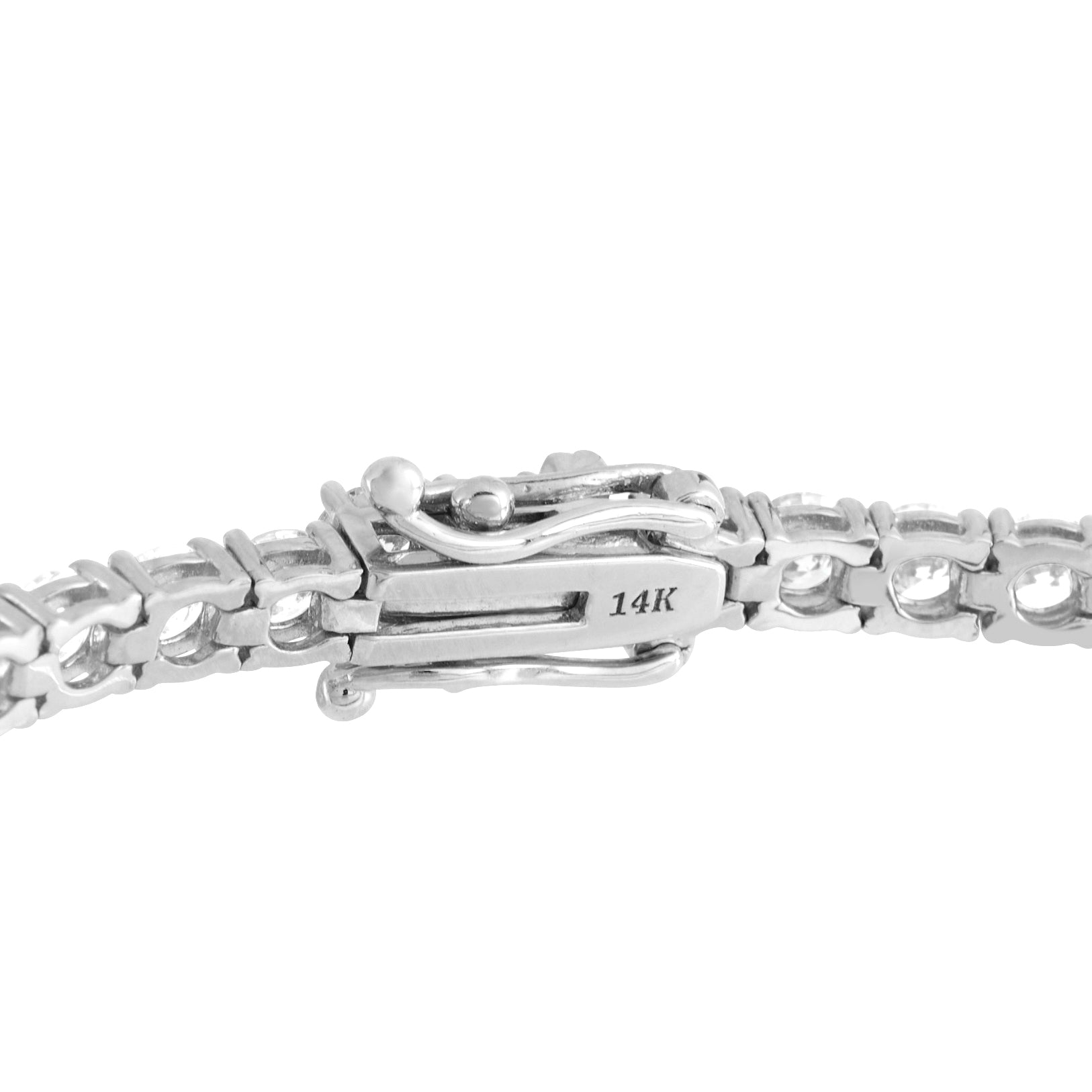 14K White Gold 5.25ct Lab-Grown Diamond Tennis Bracelet