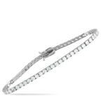 14K White Gold 5.25ct Lab-Grown Diamond Tennis Bracelet