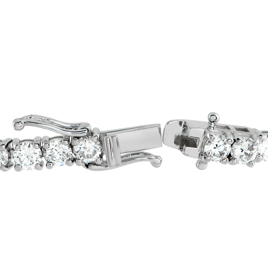 14K White Gold 8.80ct Lab-Grown Diamond Tennis Bracelet