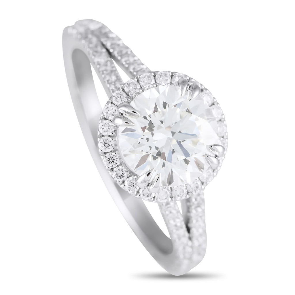 Exclusive 14K White Gold 2.01ct Lab Grown Diamond Ring MF06-111324 – This radiant ring is stunning in its simplicity