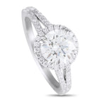 Exclusive 14K White Gold 2.01ct Lab Grown Diamond Ring MF06-111324 – This radiant ring is stunning in its simplicity