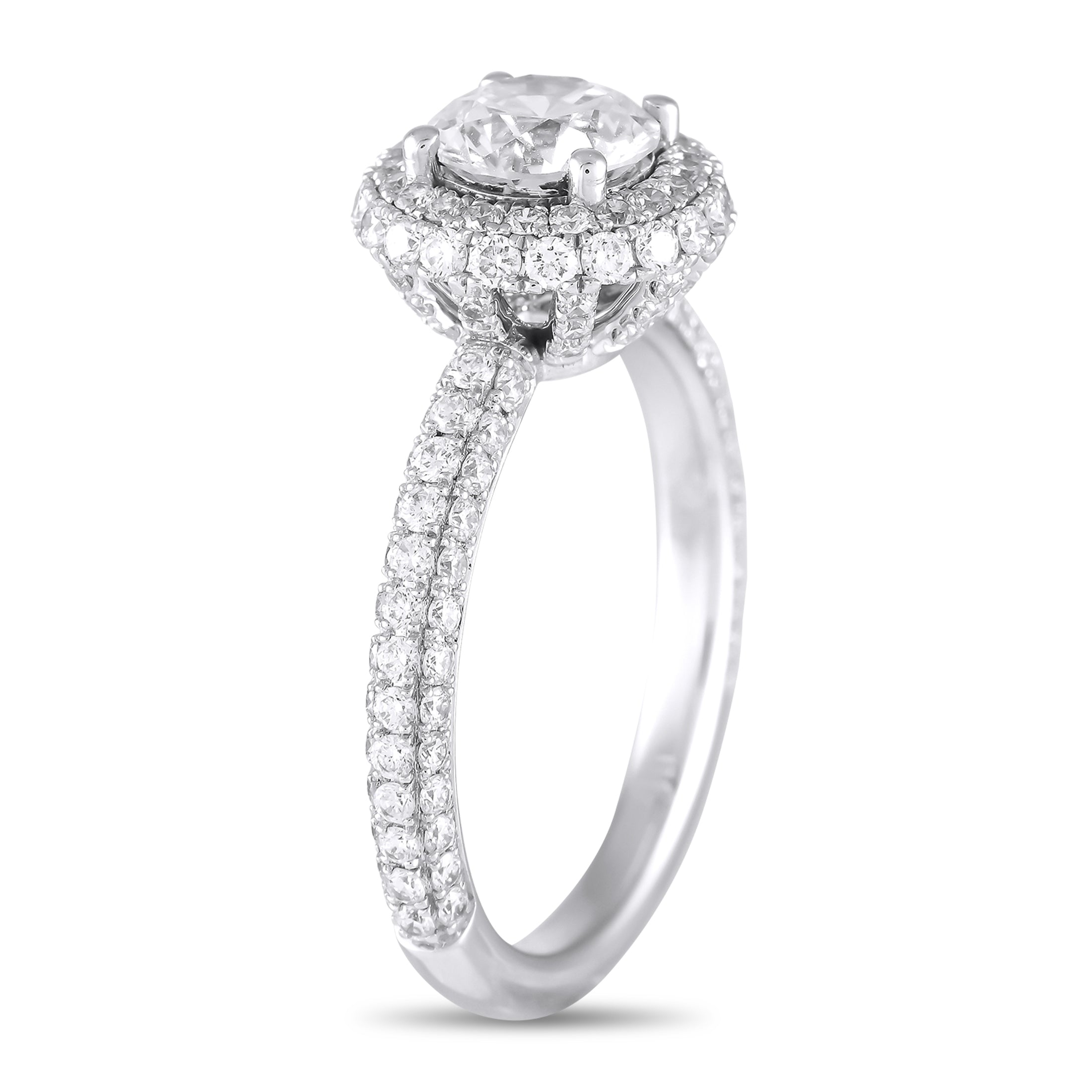 14K White Gold 2.13ct Lab Grown Diamond Ring
