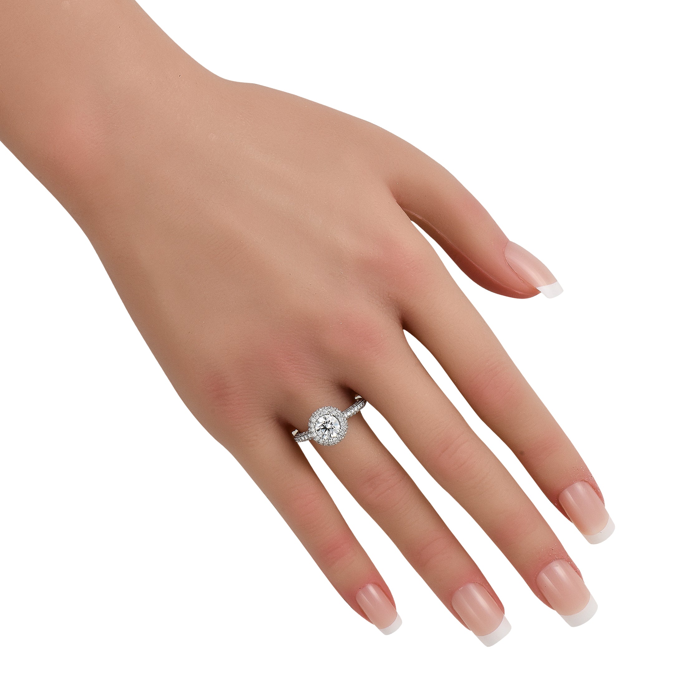 14K White Gold 2.13ct Lab Grown Diamond Ring