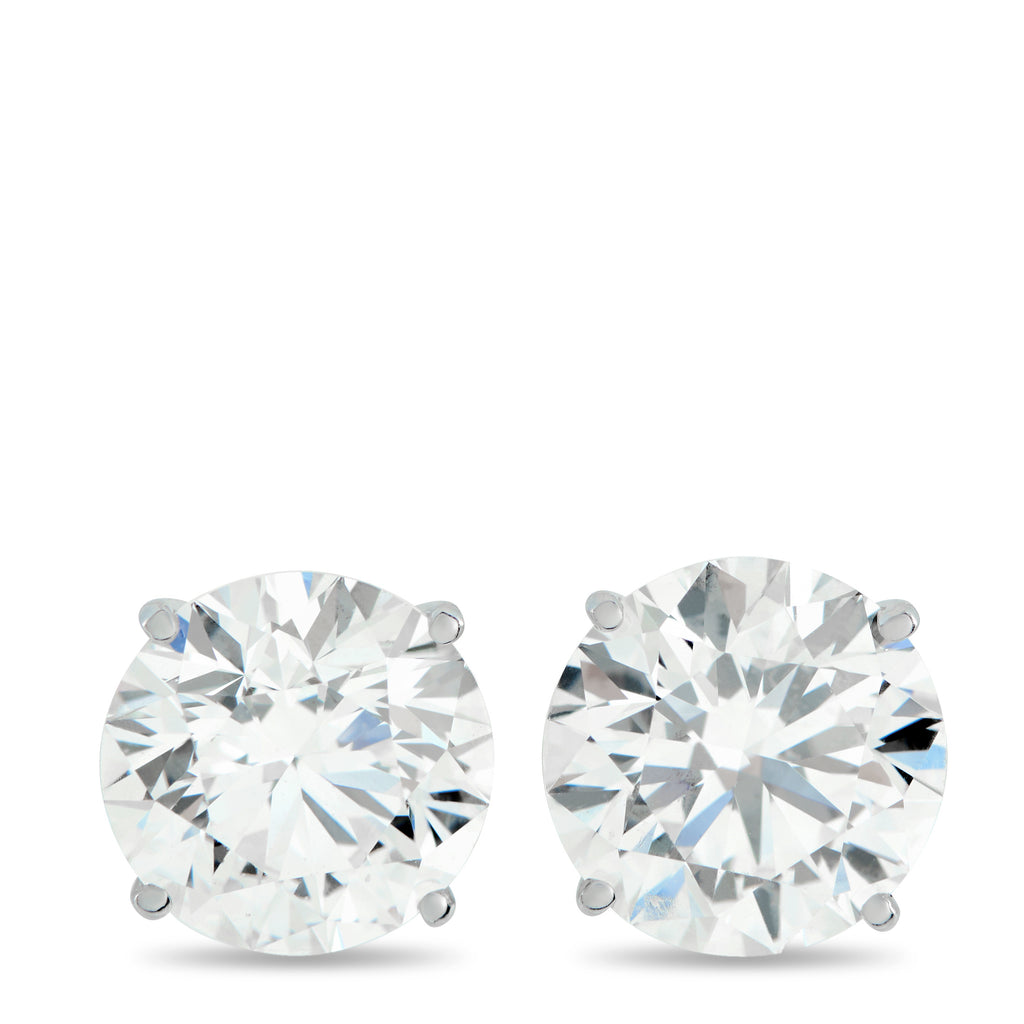 14K White Gold 5.10ct Lab-Grown Diamond Stud Earrings