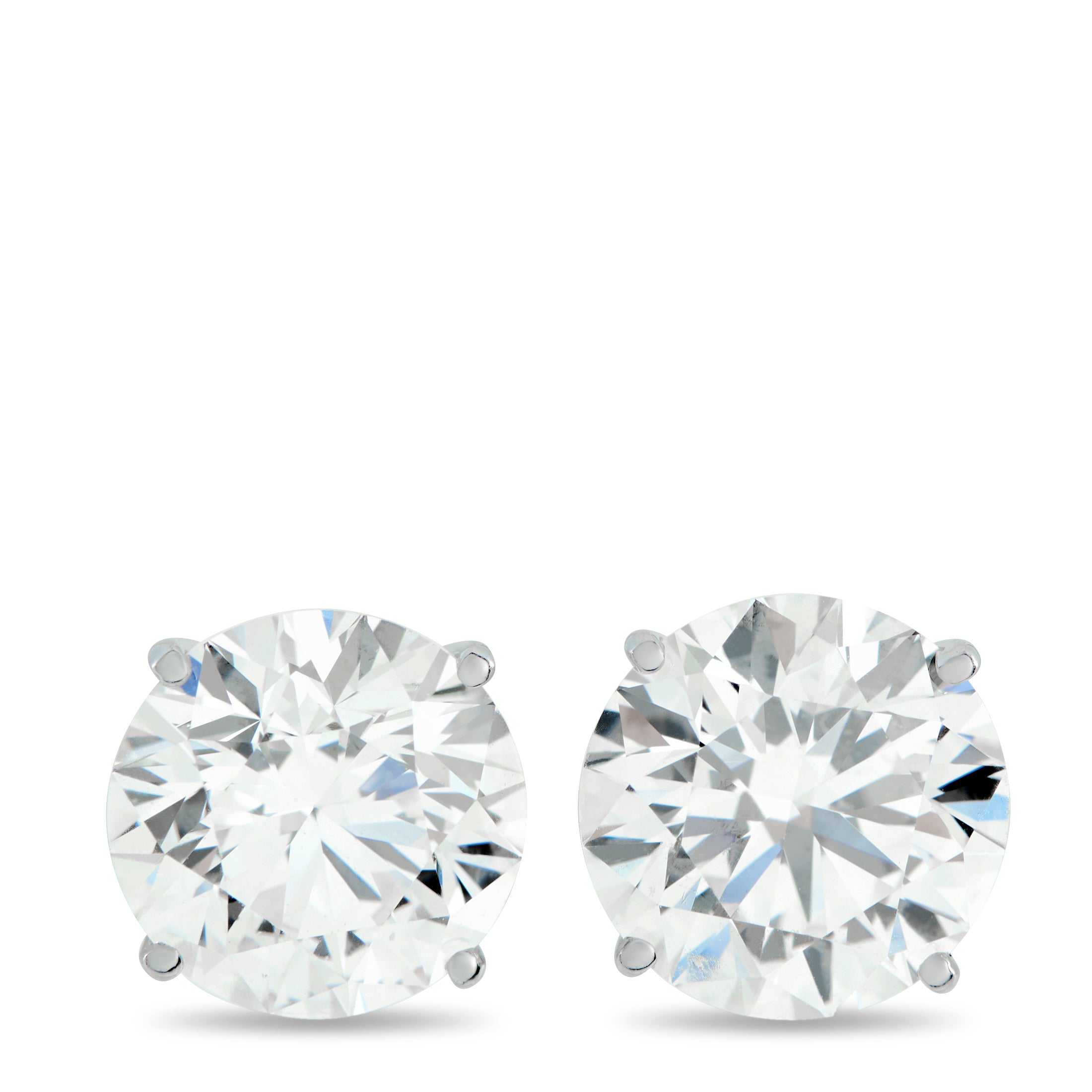 14K White Gold 5.10ct Lab-Grown Diamond Stud Earrings