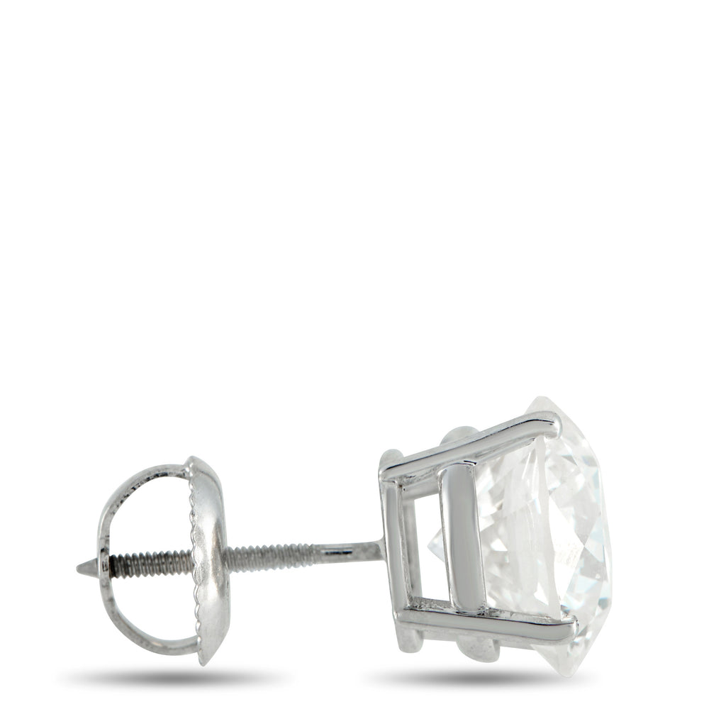 14K White Gold 5.10ct Lab-Grown Diamond Stud Earrings
