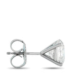 14K White Gold 3.42ct Lab-Grown Diamond Stud Earrings