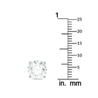 14K White Gold 3.42ct Lab-Grown Diamond Stud Earrings