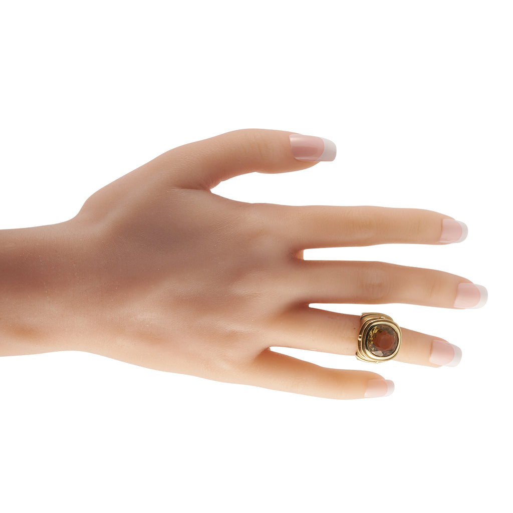 14K Yellow Gold 10.0ct Citrine Ring