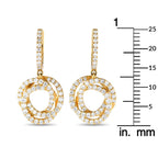 Exclusive 14K Yellow Gold 1.00ct Diamond Drop Earrings