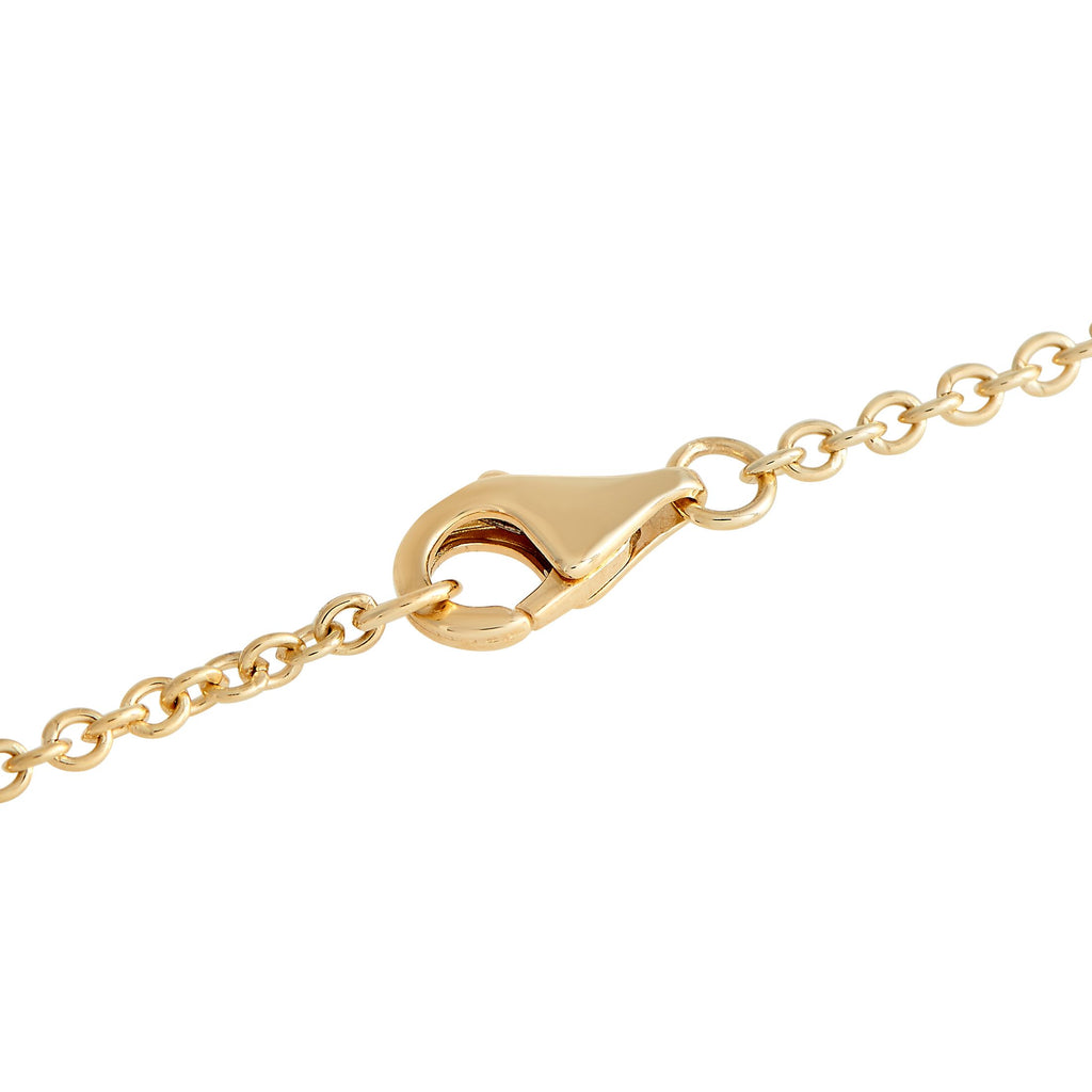 Exclusive 14K Yellow Gold 2.10ct Diamond Pavé Heart Necklace