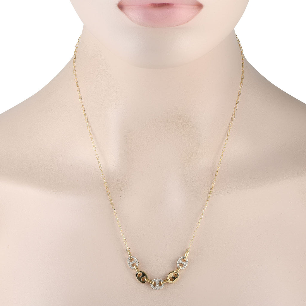 Exclusive 14K Yellow Gold 0.50ct Diamond Necklace