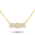 Exclusive 14K Yellow Gold 0.55ct Diamond Necklace PN15561-Y – This 14K Yellow Gold necklace is undeniably opulent