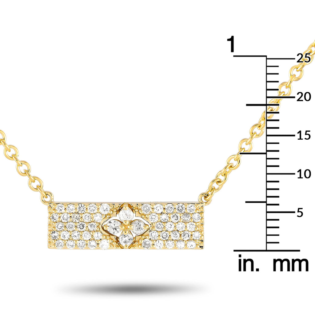 Exclusive 14K Yellow Gold 0.55ct Diamond Necklace