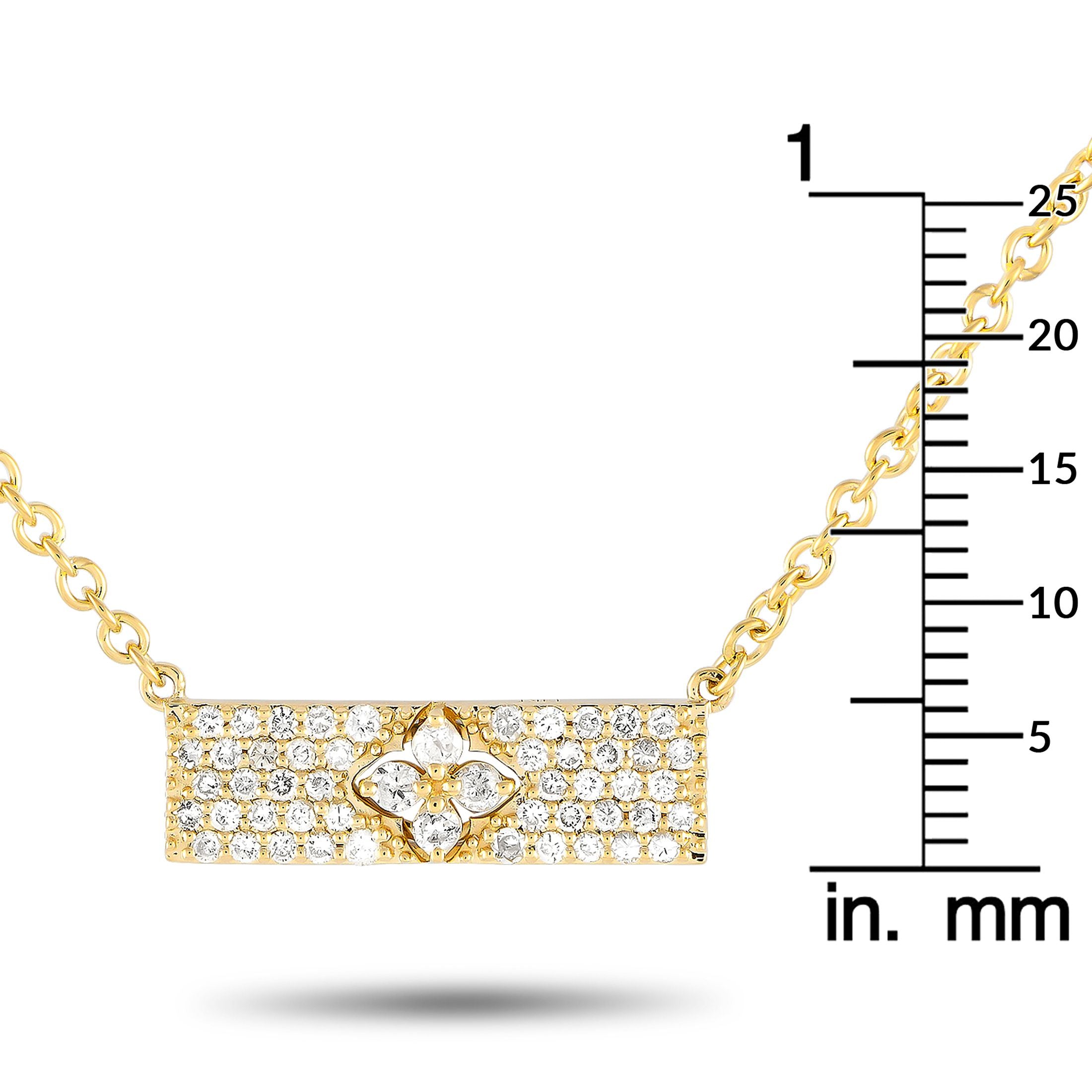 Exclusive 14K Yellow Gold 0.55ct Diamond Necklace