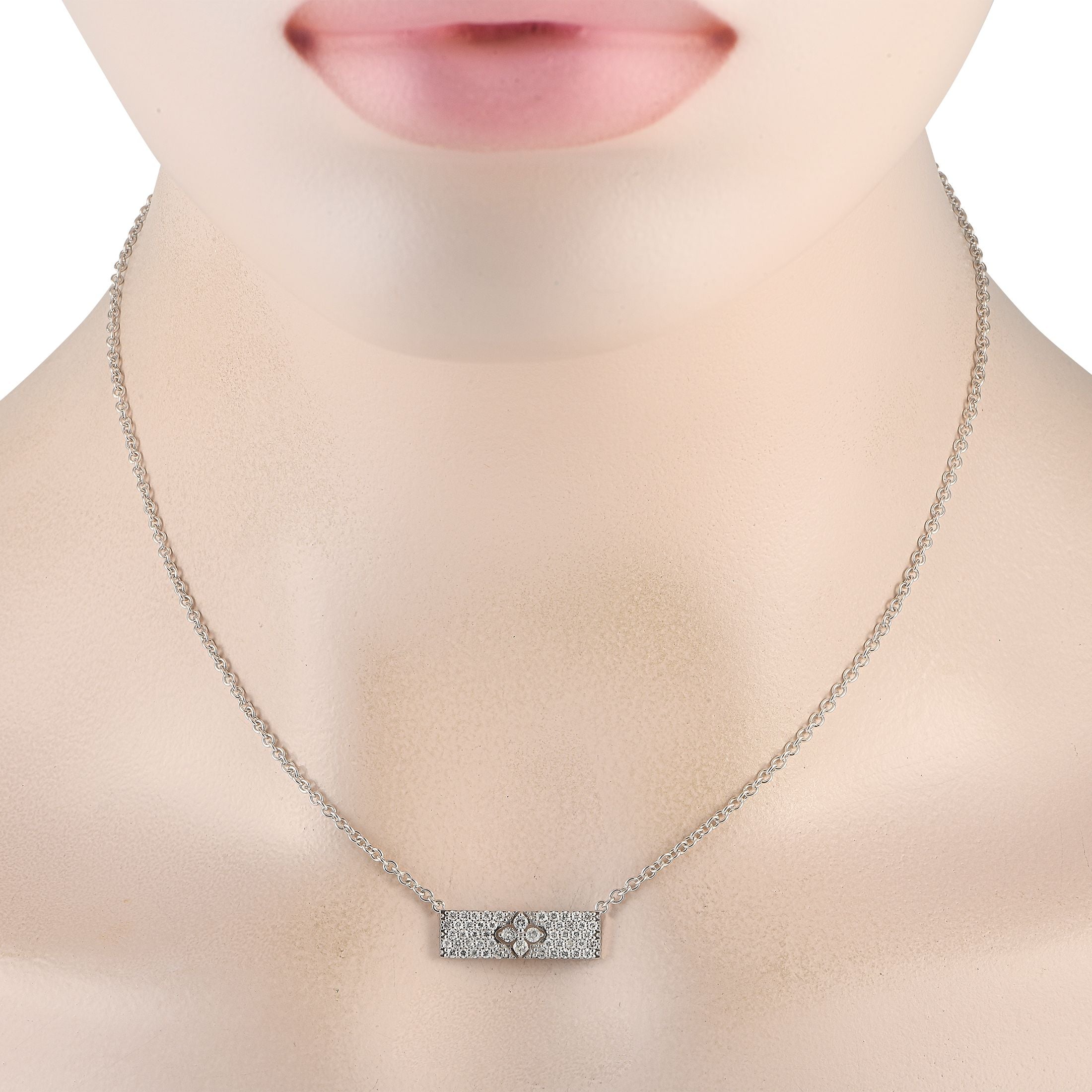 Exclusive 14K White Gold 0.55ct Diamond Necklace