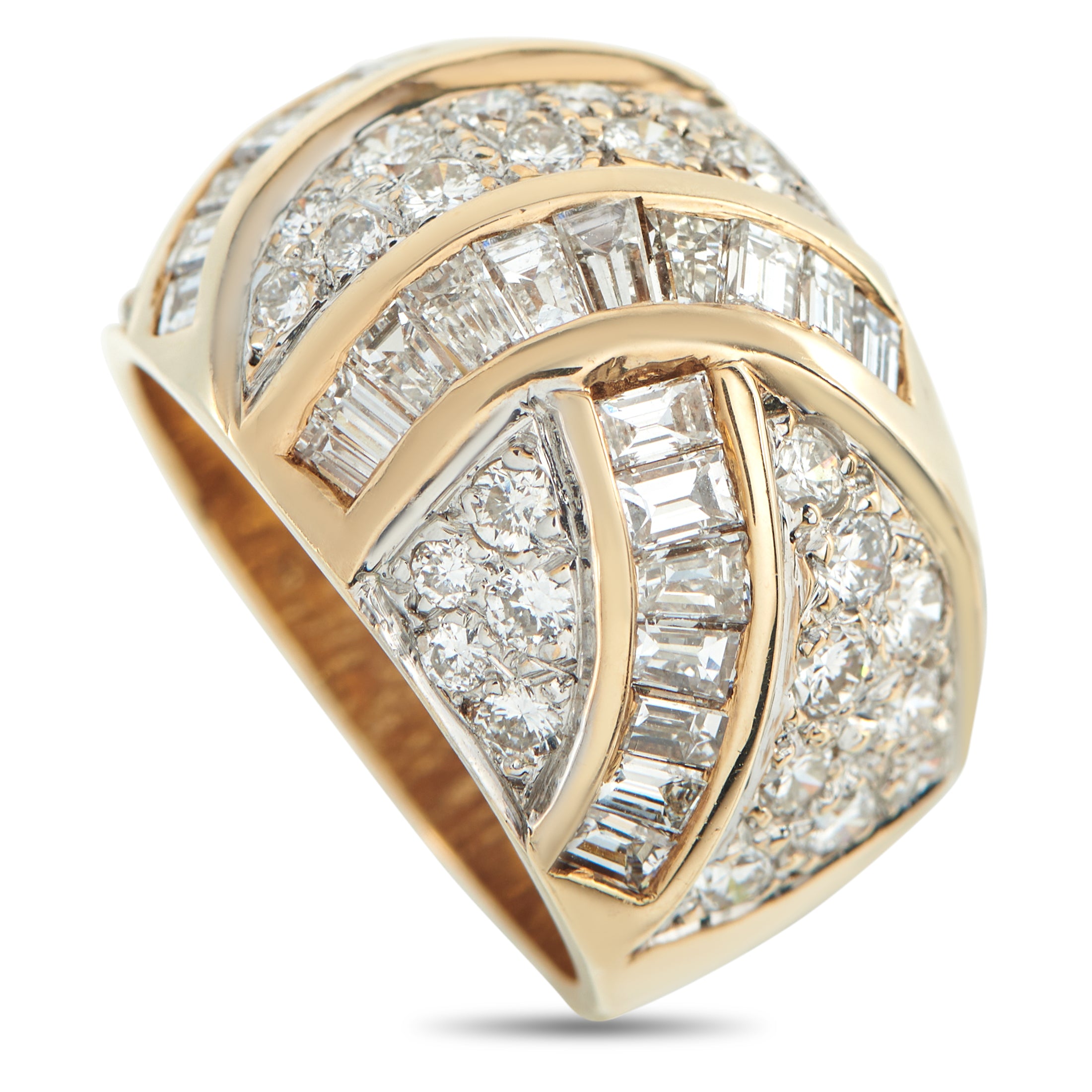 14K Yellow Gold 2.35ct Diamond Ring
