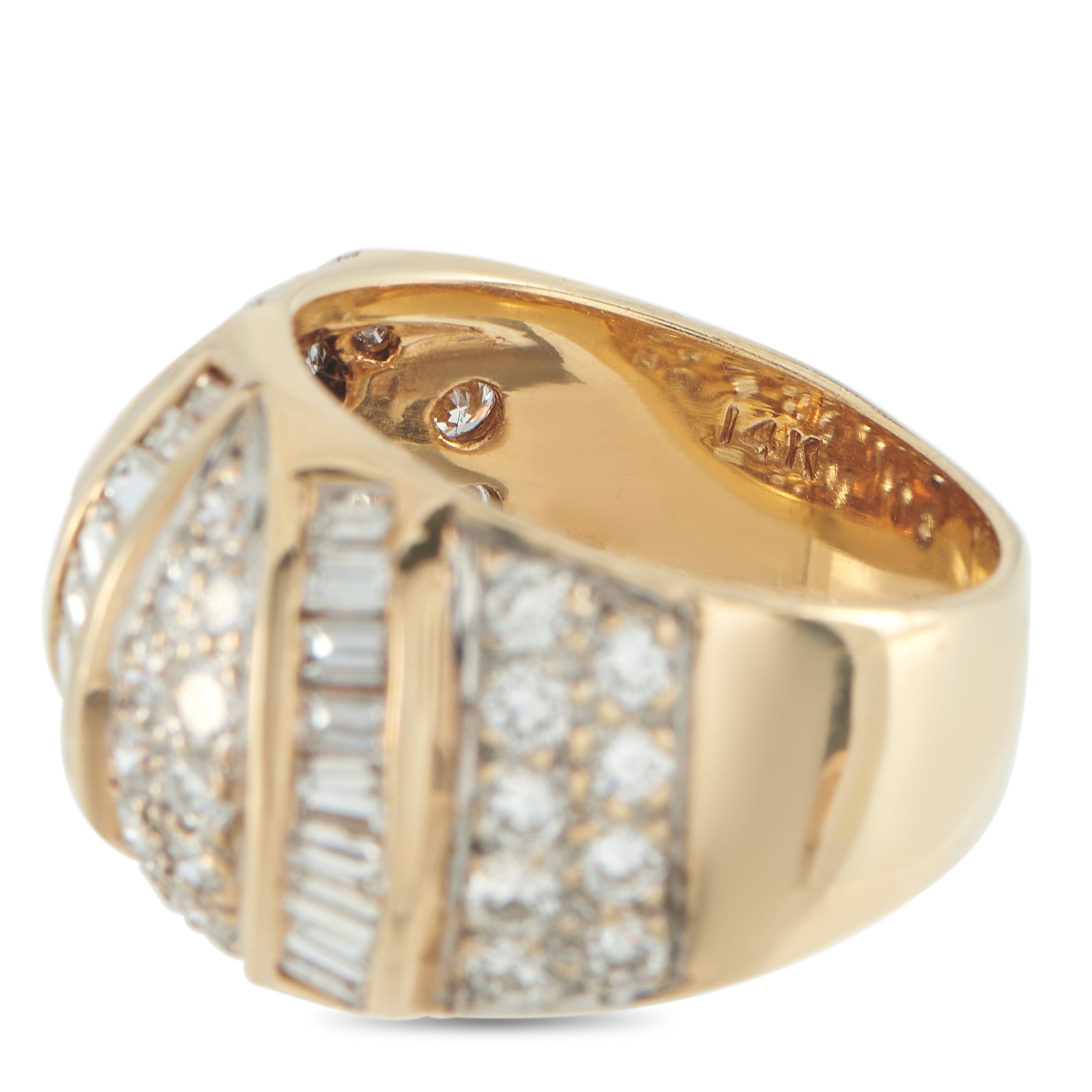 14K Yellow Gold 2.35ct Diamond Ring