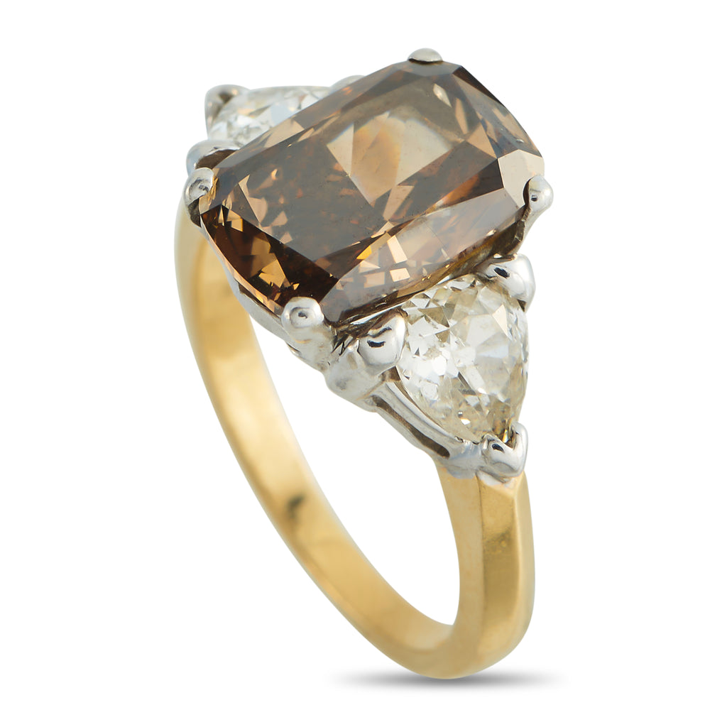 14K Yellow Gold 5.70ct Diamond Ring