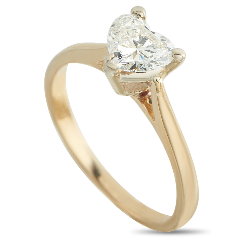 14K Yellow Gold 0.83ct Diamond Ring