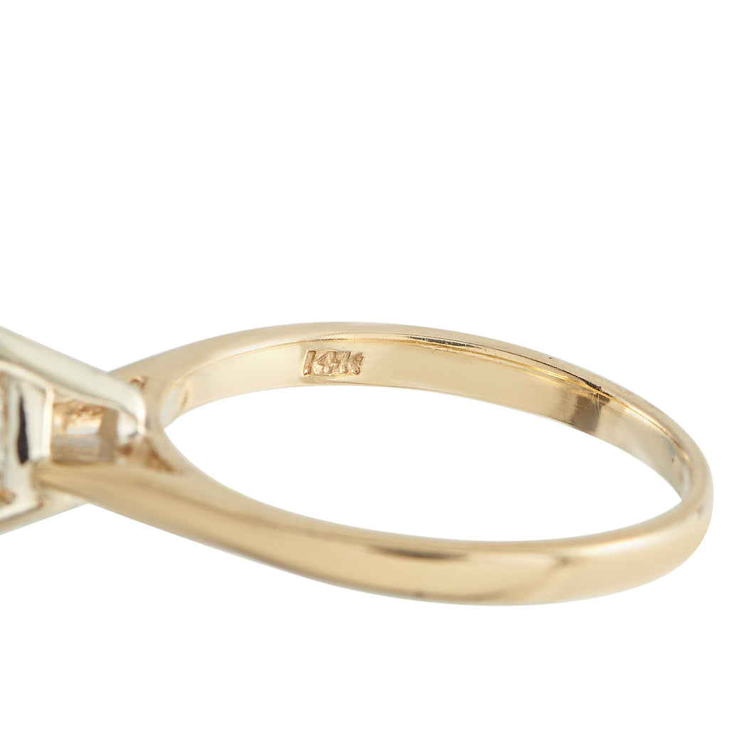 14K Yellow Gold 0.83ct Diamond Ring