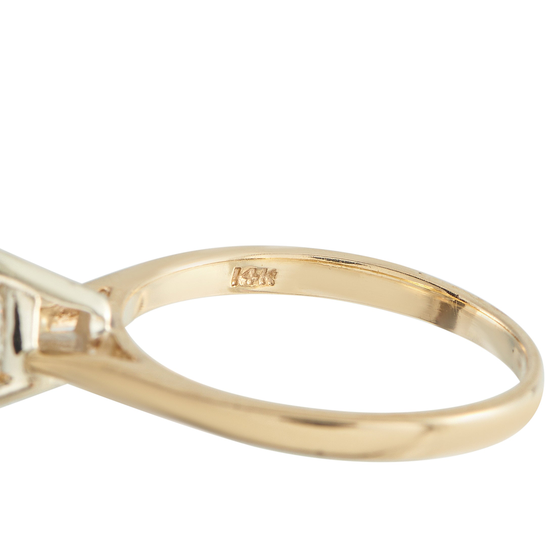 14K Yellow Gold 0.83ct Diamond Ring