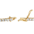 14K Yellow Gold 6.0ct Lab-Grown Diamond Tennis Bracelet