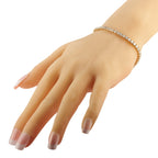 14K Yellow Gold 6.50ct Lab-Grown Diamond Tennis Bracelet