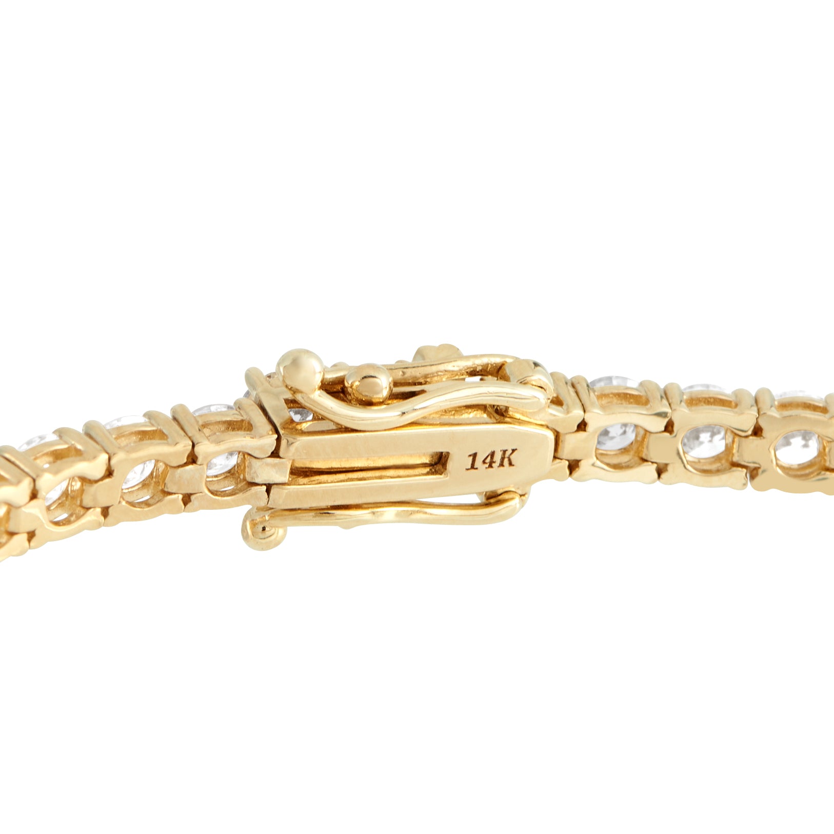 14K Yellow Gold 6.50ct Lab-Grown Diamond Tennis Bracelet