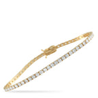 14K Yellow Gold 4.50ct Lab-Grown Diamond Tennis Bracelet