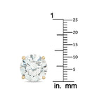 14K Yellow Gold 5.0ct Lab-Grown Diamond Stud Earrings