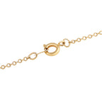 14K Yellow Gold Silver 1.0ct Diamond and Emerald Necklace